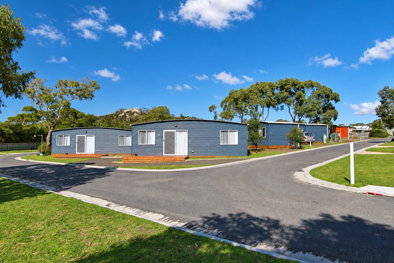 Deluxe cabin exteriors at the park